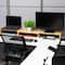 Mind Reader Dual Monitor Stand, Laptop Riser, Desktop Organizer, Office, MDF, Brown